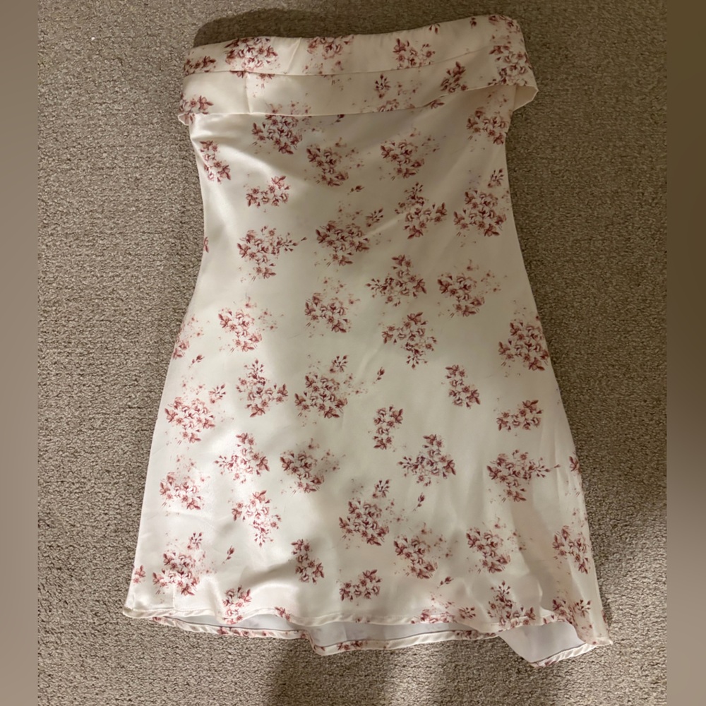 Floral Strapless Dress